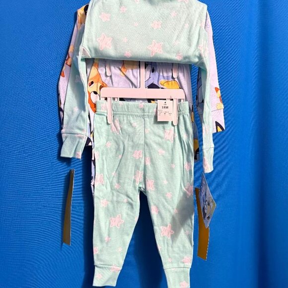 NWT BLUEY 2 PAIRS OF PAJAMAS / JAMMIES ~ SIZE 18 MONTHS ~ 4 COMFY & COZY PIECES - Picture 3 of 16